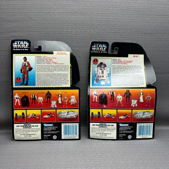 Kenner 1995 Star Wars The Power o/t Force Luke Skywalker & R2-D2 - Picture 2 of 6